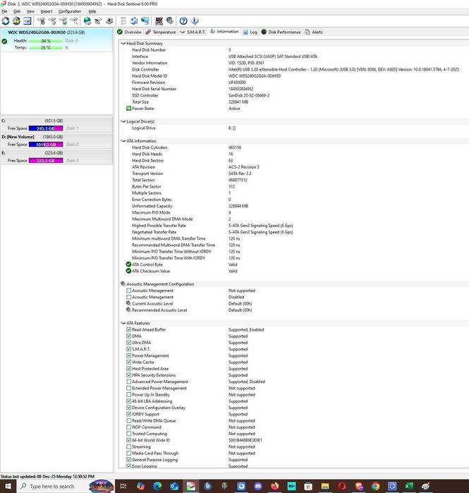 Solid-State Drive (SSD) Western Digital WD Green 2.5 240GB SATA3