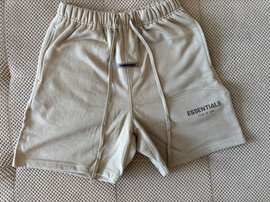 Pantaloni Scurti Essentials Fear Of God Bej