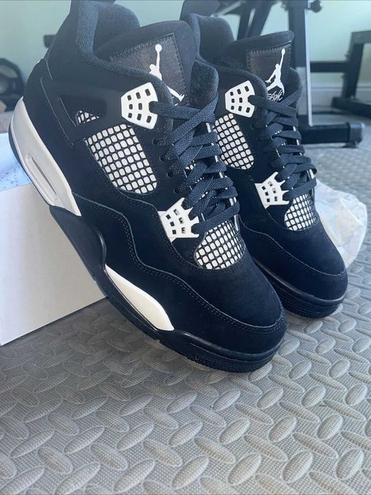 *STOC NOU* Air Jordan 4 White Thunder Nike Air - Verificare Colet -