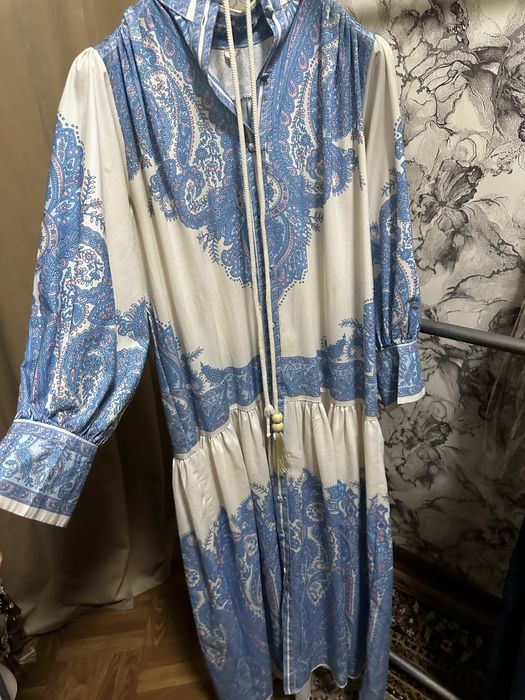 Платье из лена можно и в мир и пир