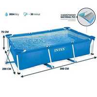 Intex 300х200х75см каркасный бассейн.
