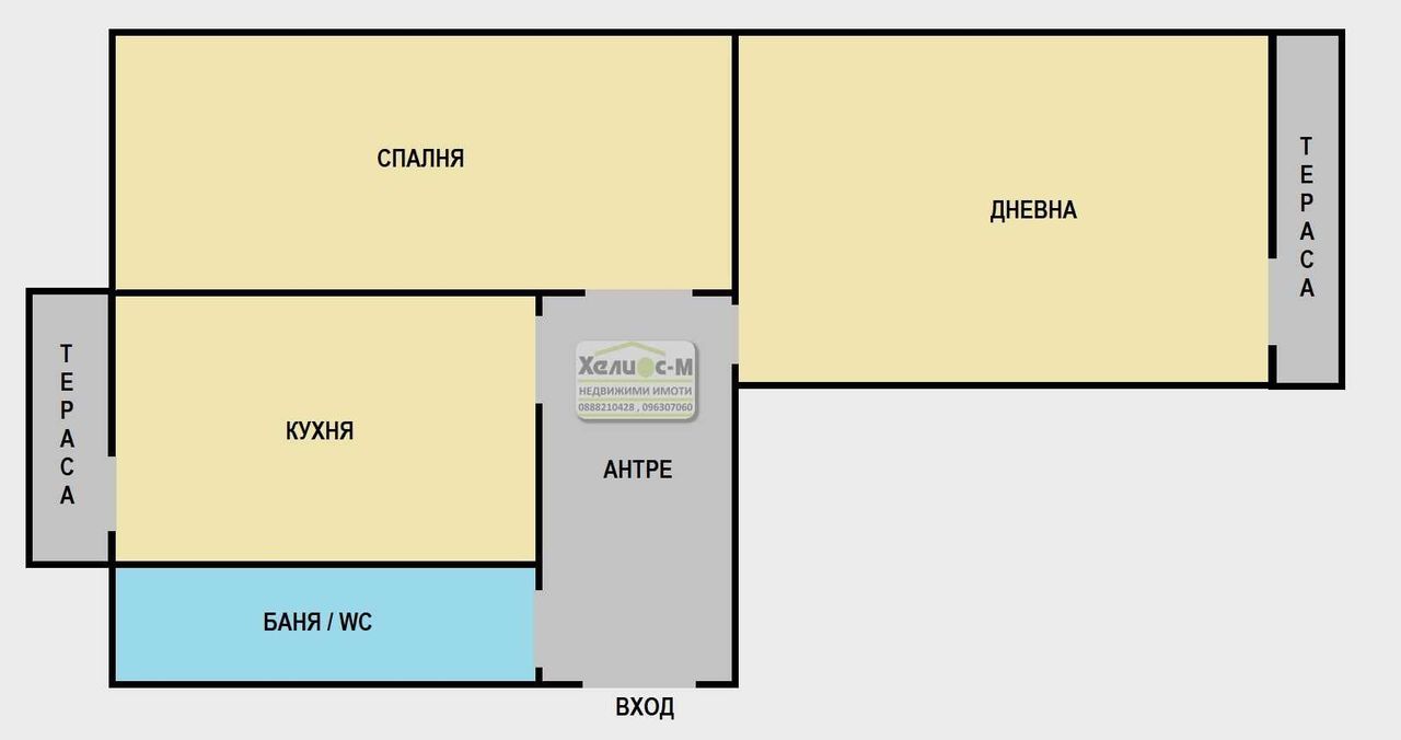 Продава се Двустаен апартамент в Монтана, Широк център - 60 кв.м за 1233 €/кв.м - Снимка #16