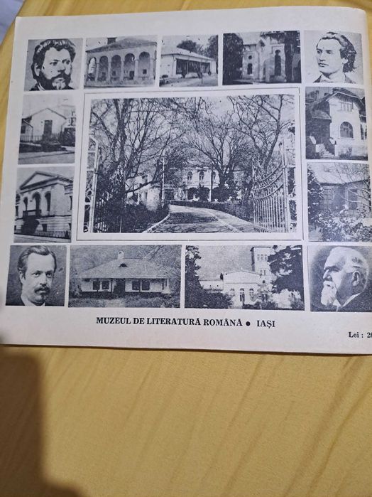 Carte muzeu literatura romana iasi 1989