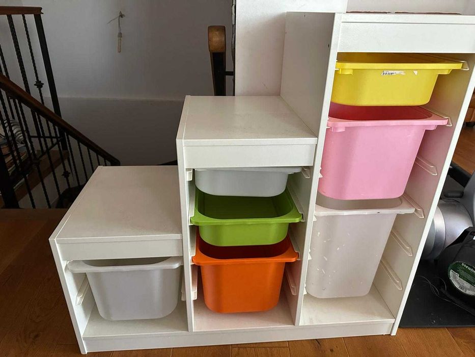 TROFAST
Ansamblu depozitare+cutii