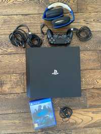 Playstation 4 pro + PlayStation gold headset + Need for speed