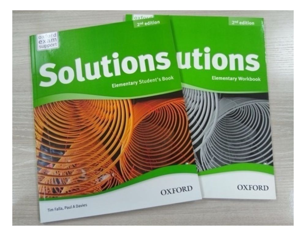 Solution 2nd edition, Elementary workbook and student book Oxford exam