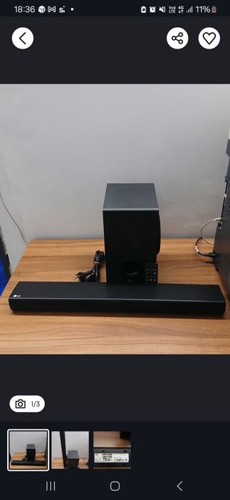 Vand saundbar LG sj2