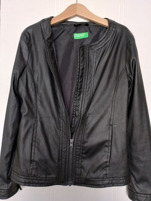 яке с цип, еко кожа Benetton/Бенетон