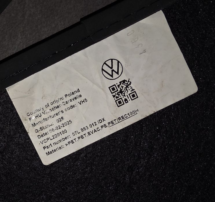 Ocazie! Set covorașe originale premium dedicate VW Tayron