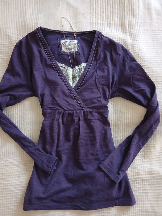 Babydoll блуза с дълъг ръкав