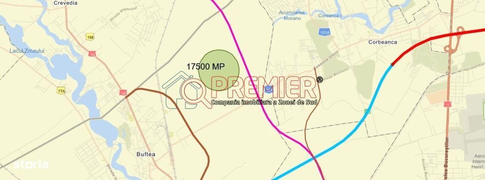 Teren intravilan Buftea 17500 mp