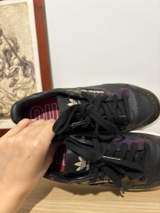 Pantofi Adidas negru piele