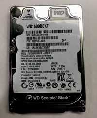 HDD Laptop WD Black WD1600BEKT 160GB, 7200rpm, 16MB, SATA 3
