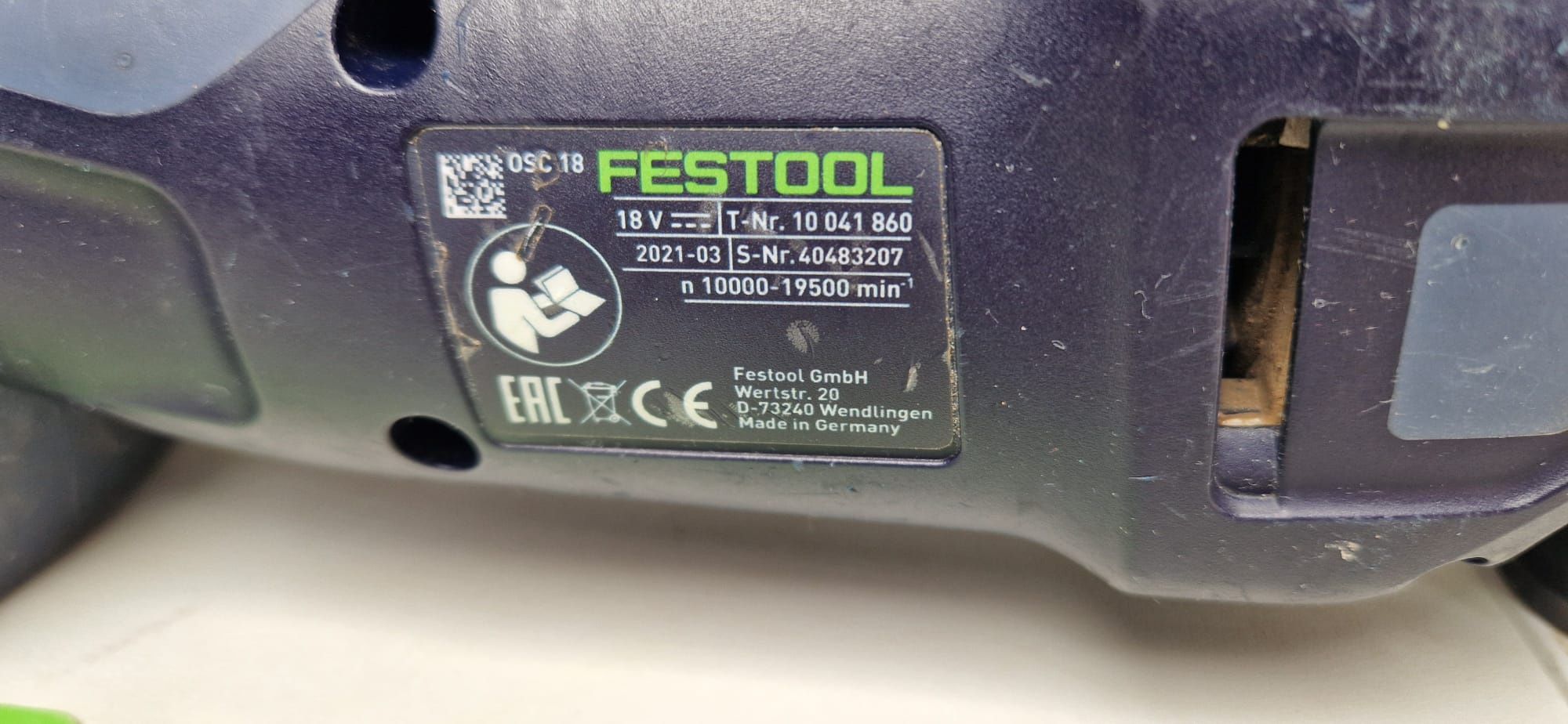 Festool multicutter pe acumulator