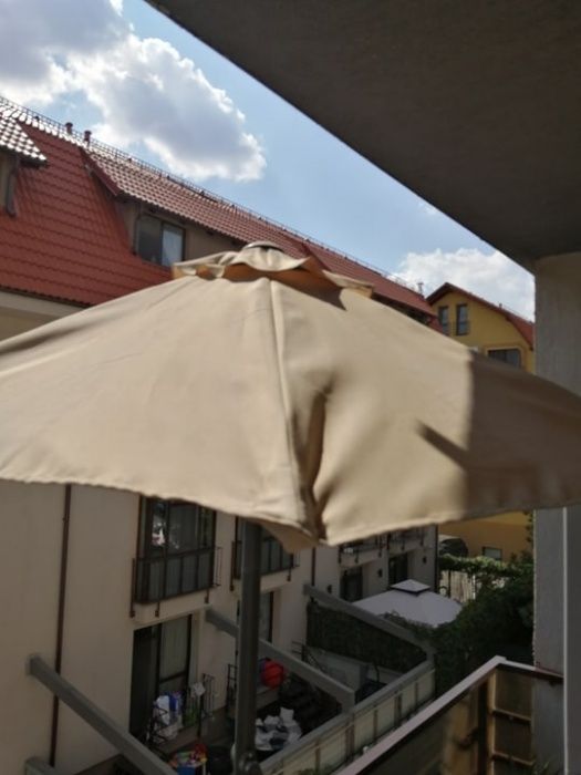 Umbrela balcon/gradina + suport umbrela