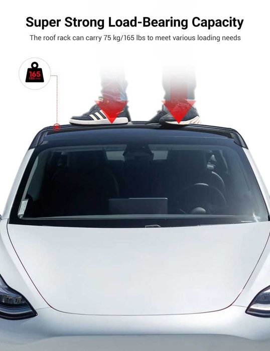 Багажник за покрив Tesla Model Y (алуминиев roof rack)