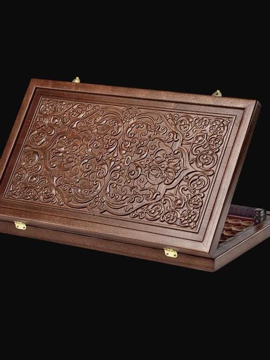 Нарды резные "Восточные" из массива бука (Россия)