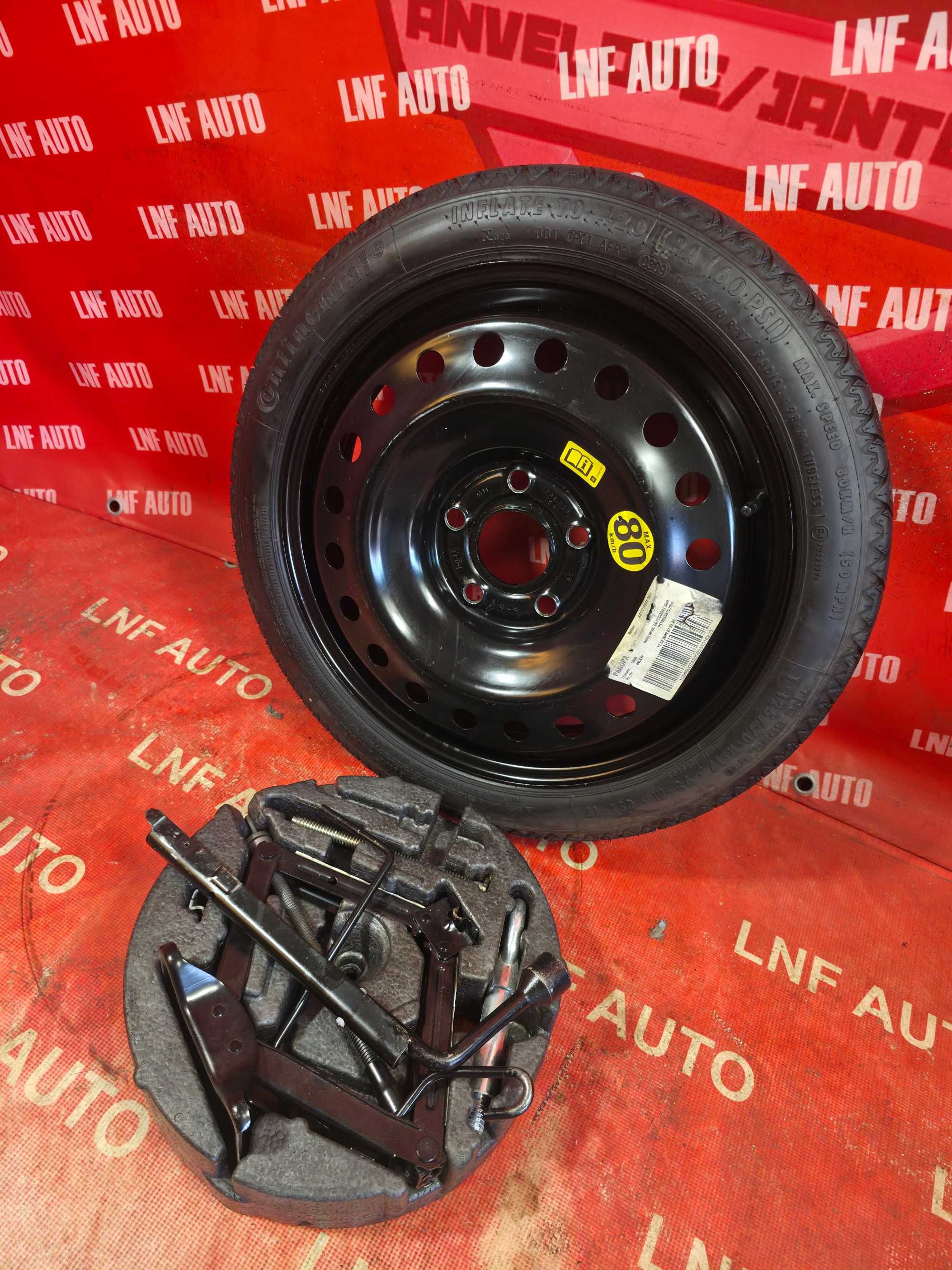 KIT Roata Rezerva SLIM 5x120 17'' OEM Opel Insignia NOUA + KIT COMPLET