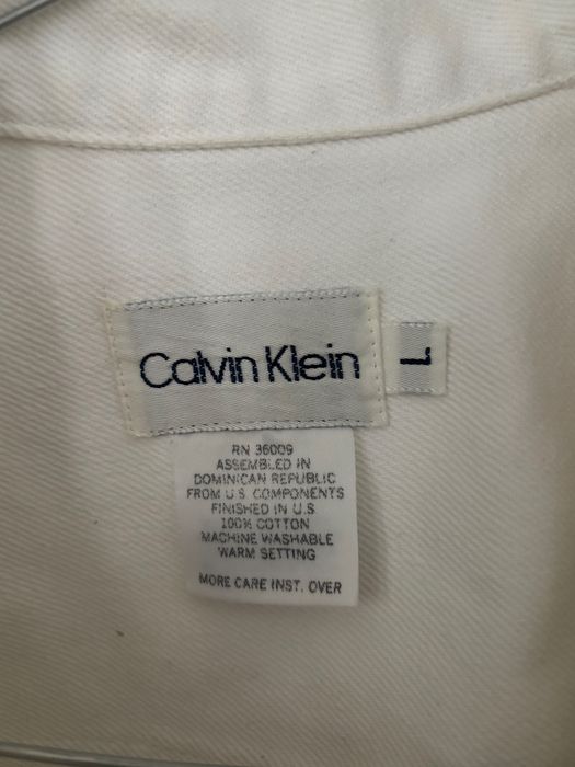 Бяло дънково яке Calvin Klein