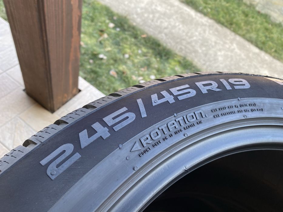 2бр. Зимни гуми 245/45/19 Nokian WR SnowProof P 102V XL DOT4321