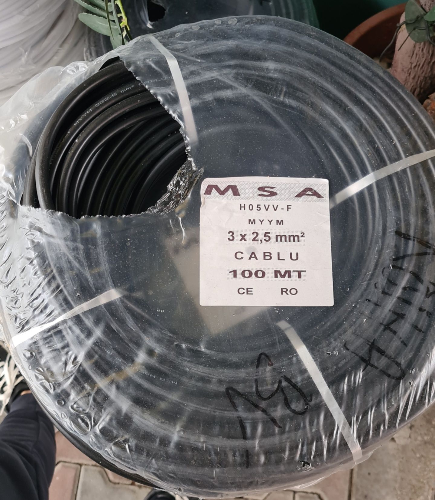 Cablu Electric 3x2,5/ 3x1,5 / 2x2,5/ 2x1,5 100m Litat MYYM