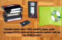 Casete digital video transfer: VHS, VHS-C, miniDV pe DVD, USB-stick