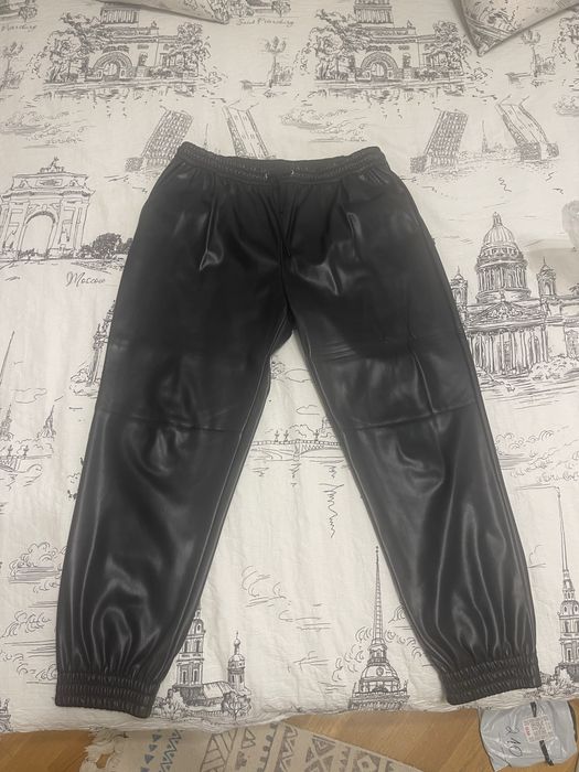 Штаны из эко кожи Zara