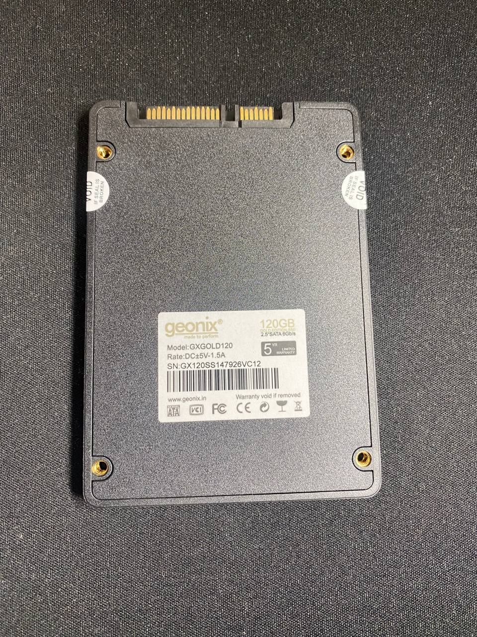 SSD-120 гигабайт  GEONIX NEW есть в количестве , гарантия 6 месяцев