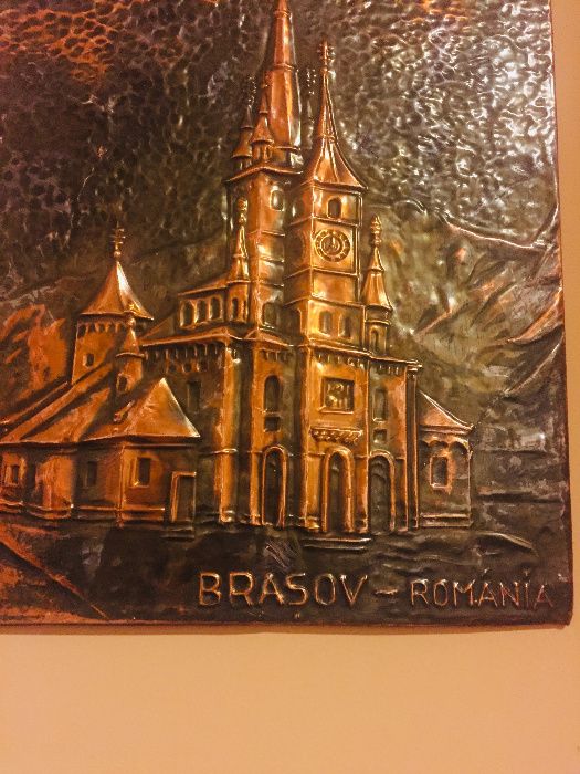 Placheta veche Biserica Neagra din Brasov