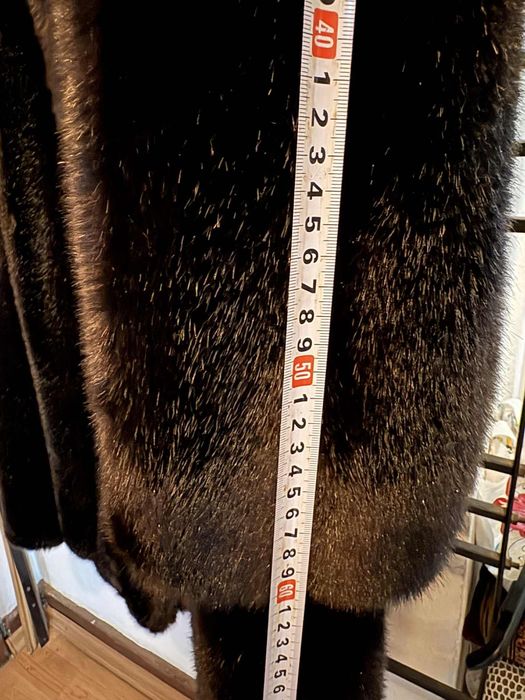 Palton de blana sintetică Versace negru