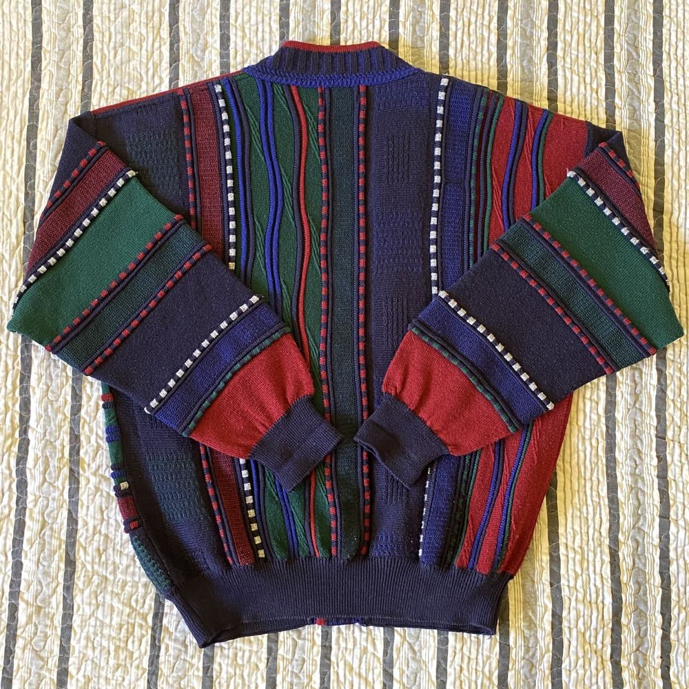 Cardigan vintage coogi style (50% lână)