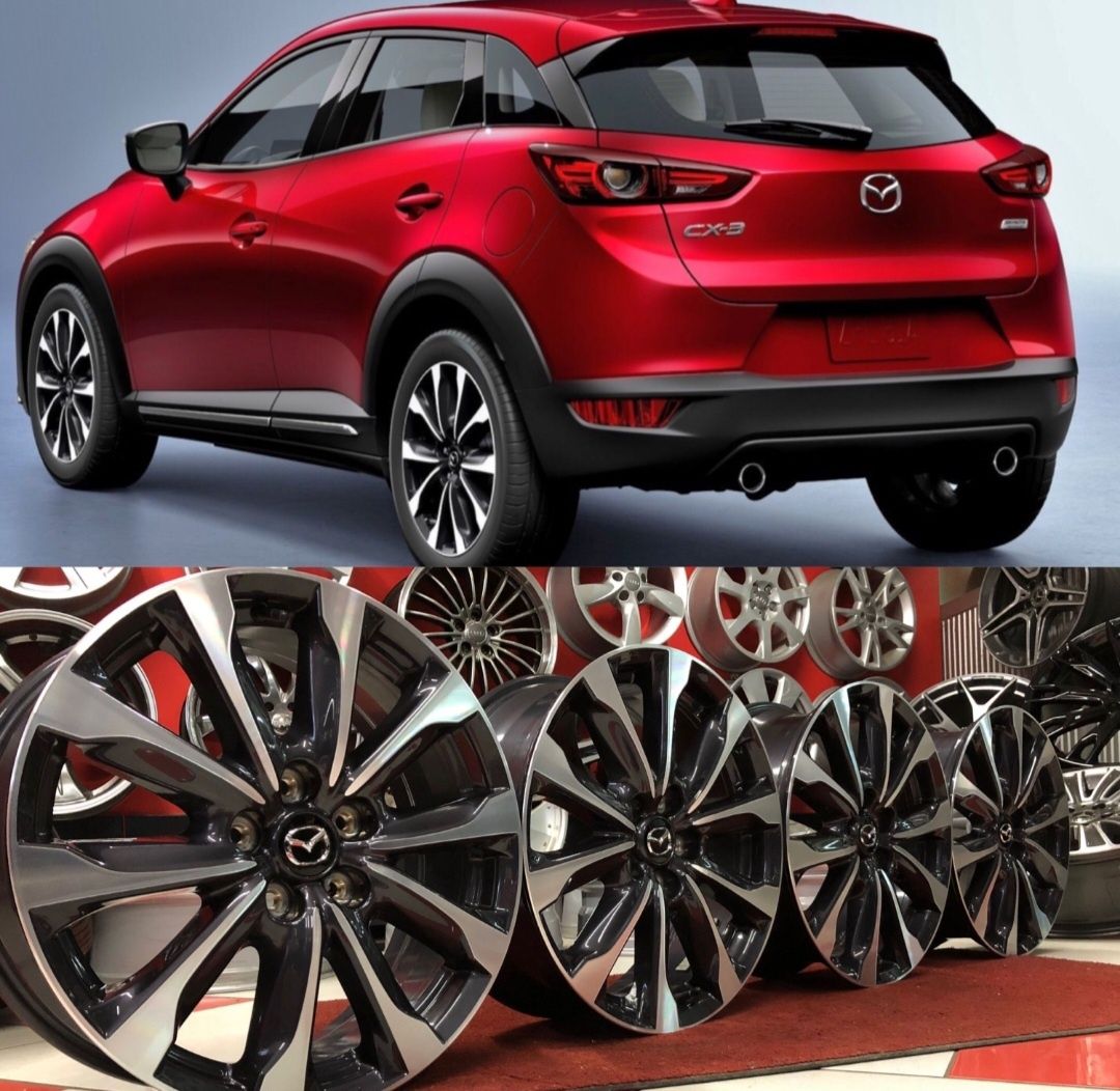 18" 5x114,3x67,1 оригинални алуминиеви джанти +гуми за Mazda