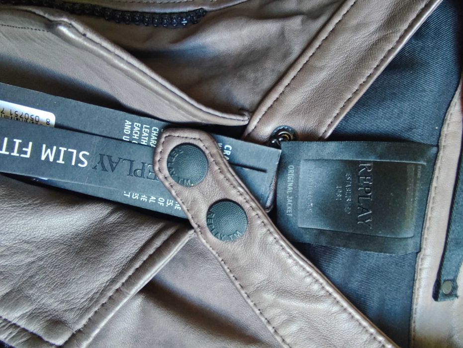 Replay Кожено Яке 100% Оригинален продукт