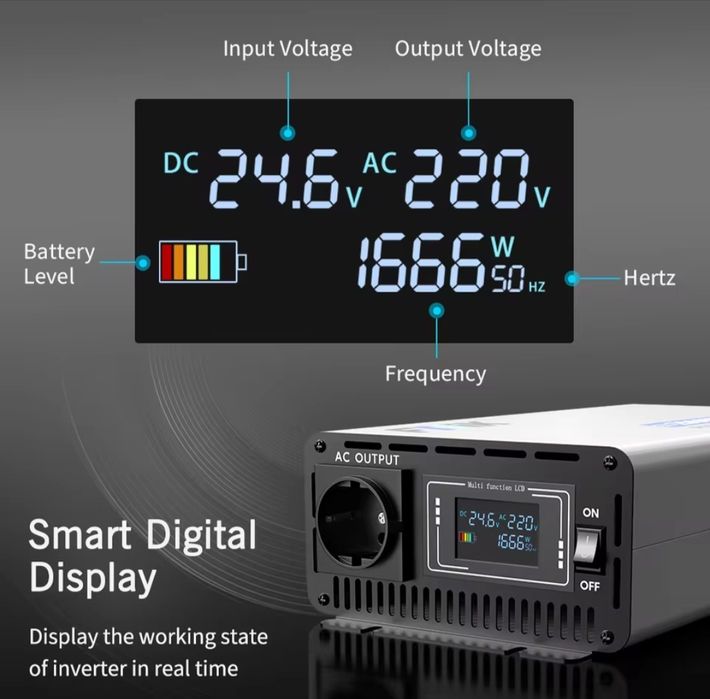Invertor Sinus Pur FDYK 5000W/ 24Vcc ~220Vca