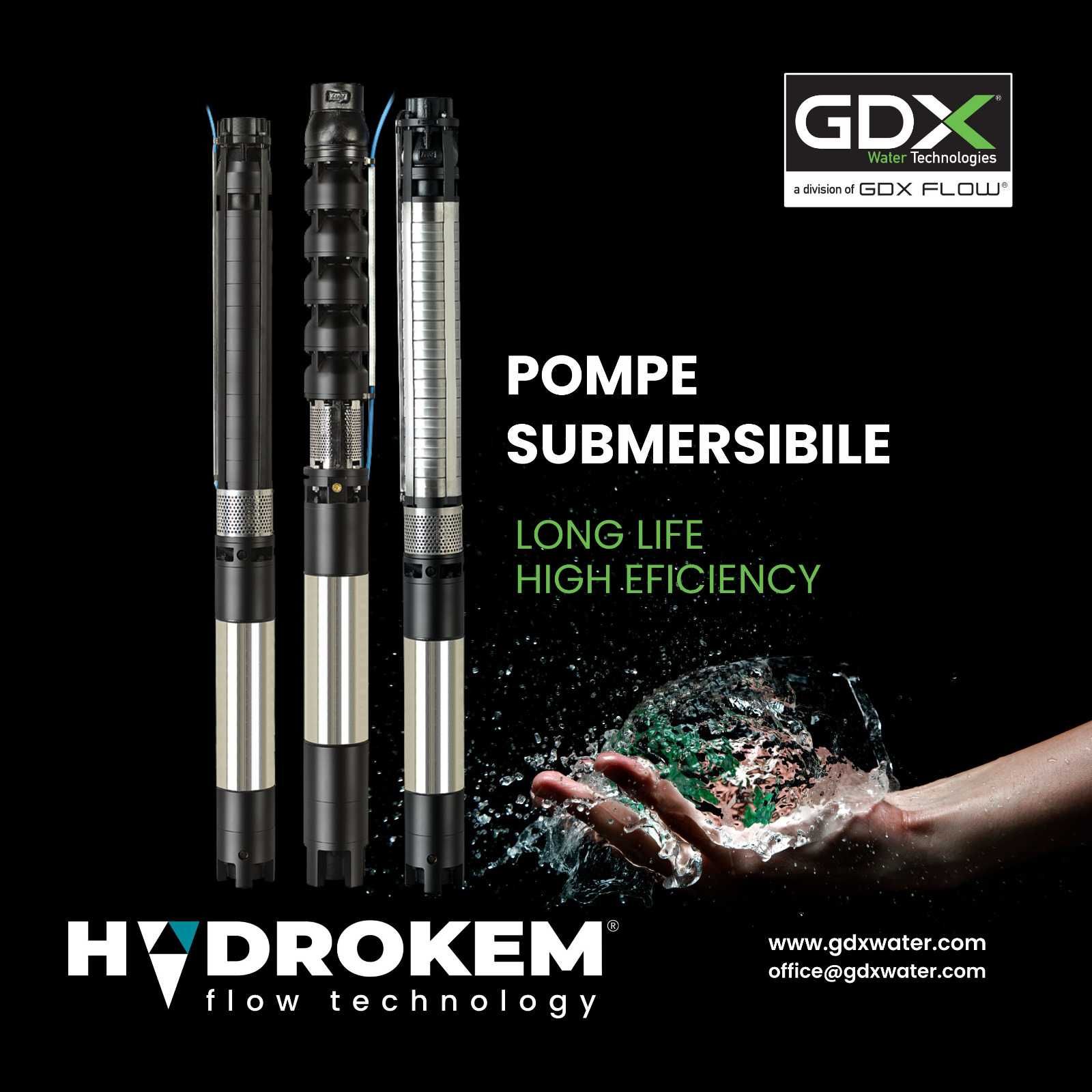 Pompa Submersibila industriala GDX GKP 610-52, 18.5 kW - 52 ROTORI