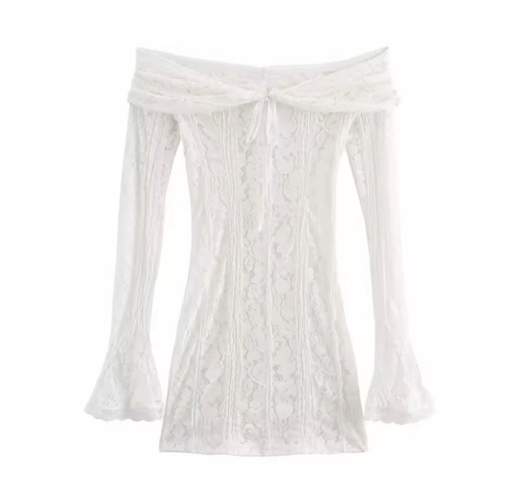 Дамска бяла рокля