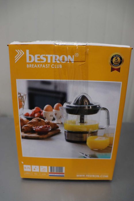Bestron ACJ350Z Цитрус преса, пластмаса неръждаема стомана, сребристо