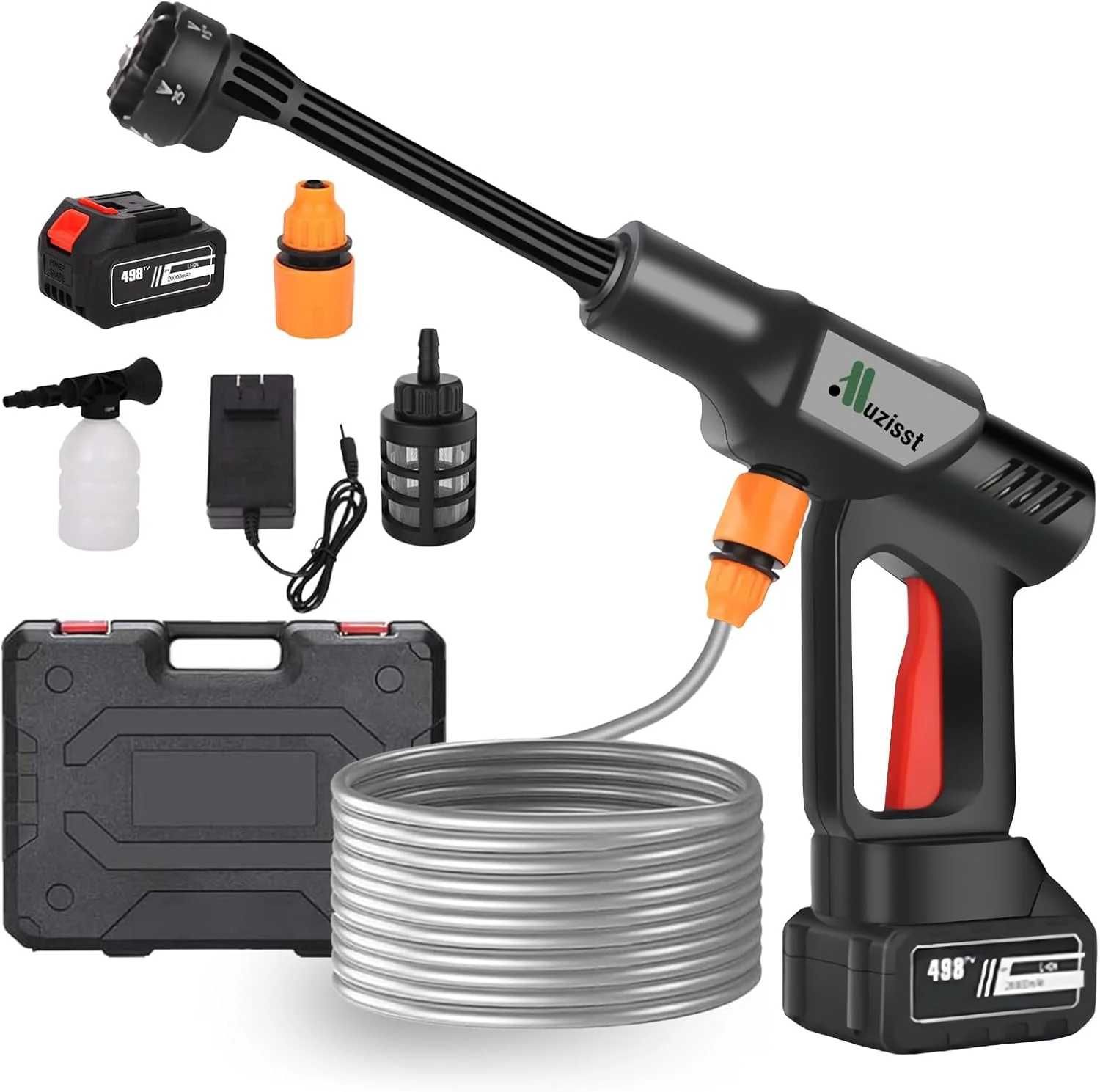 Pistol Portabil de Spalat Auto cu Baterie 21V – Presiune Ridicata