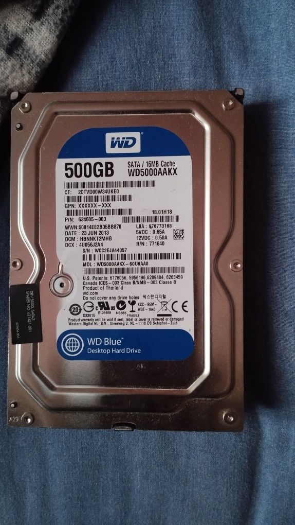 hdd  500 гб для компа