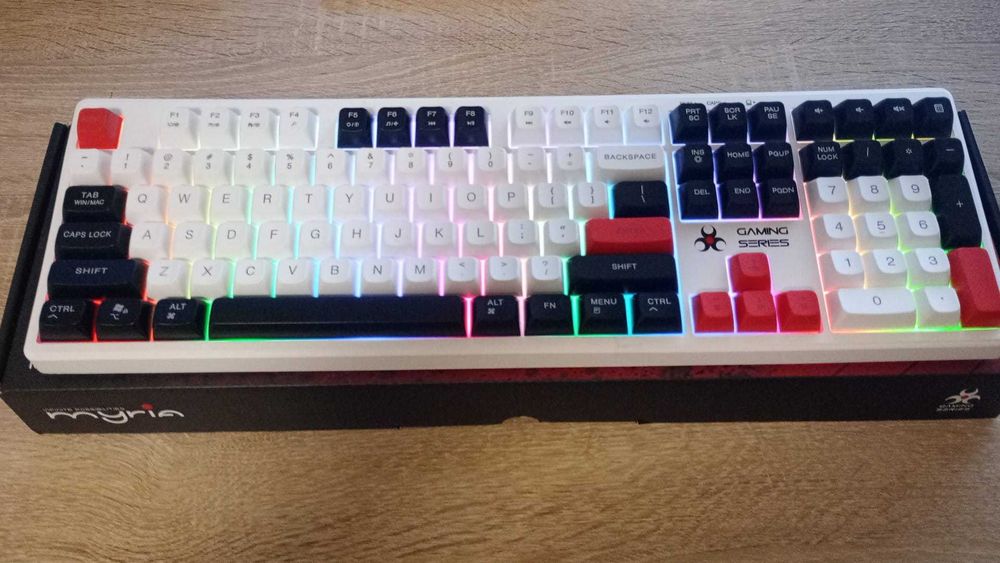 Tastatura Gaming Wireless MYRIA MY7533, USB, Layout US, multicolor