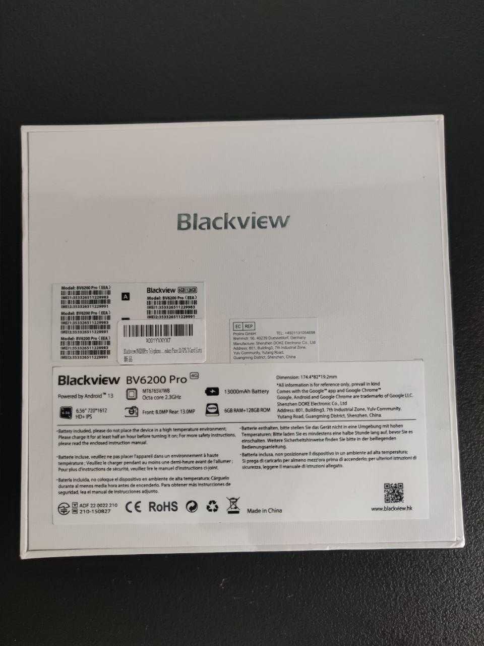 Telefon Blackview BV6200 Pro, 12/128GB, 13000mAh, Dual SIM, Sigilat!