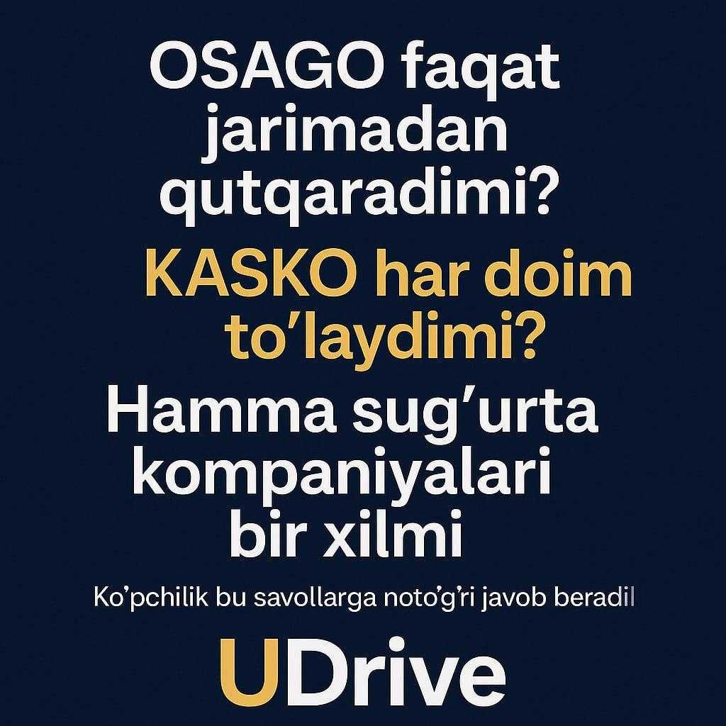 《 Udrive 》Insurance agency