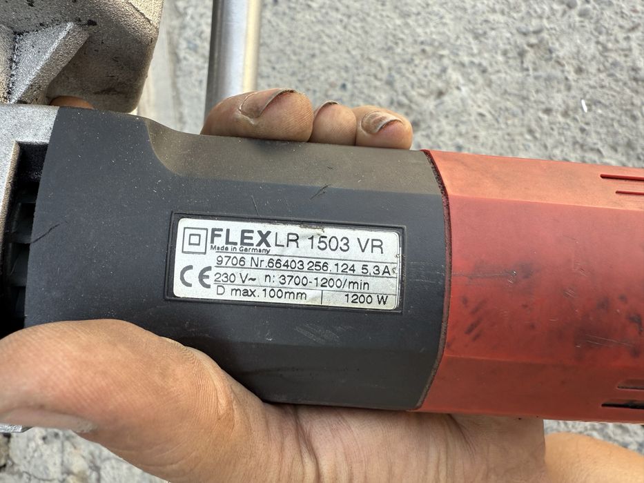 * FLEX Сатинировальная Брашировальная барабанная шлиф машинка GERMANY