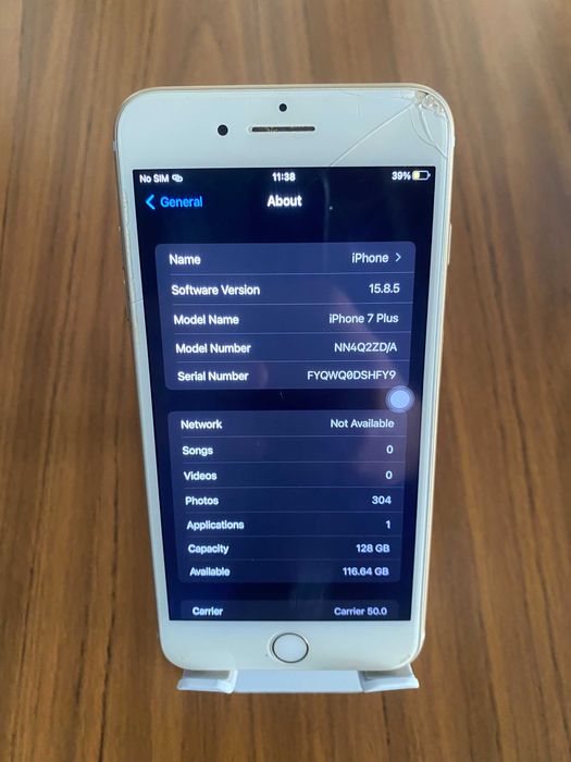 iPhone 7 Plus sticla sparta si amprenta nefunctionala