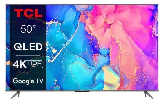 Televizor TCL QLED 65C635, 164 cm, Smart Google TV, 4K Ultra HD
