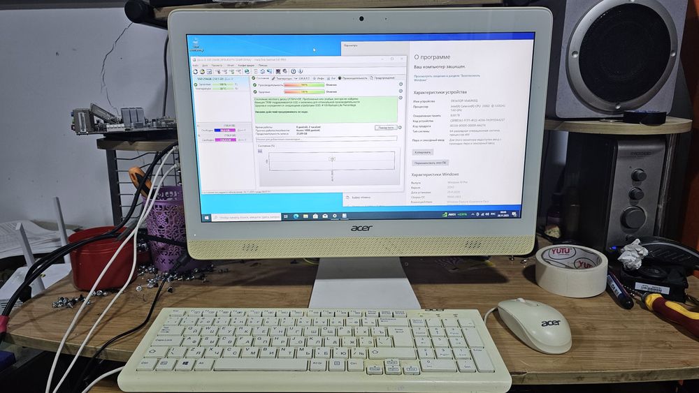 Моноблоки Acer 22 диог/ 8гб/ 256gb ssd/ Celeron J3060