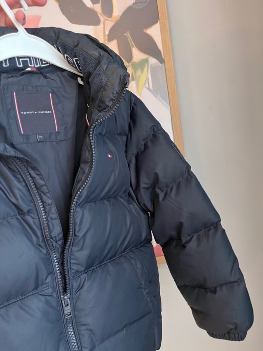Детско зимно яке с естествен пух Tommy Hilfiger, 116 см
