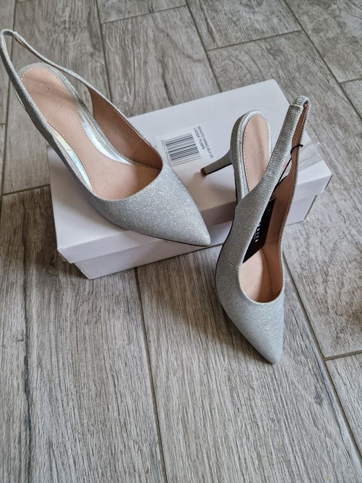 Pantofi Mohito, argintii 39