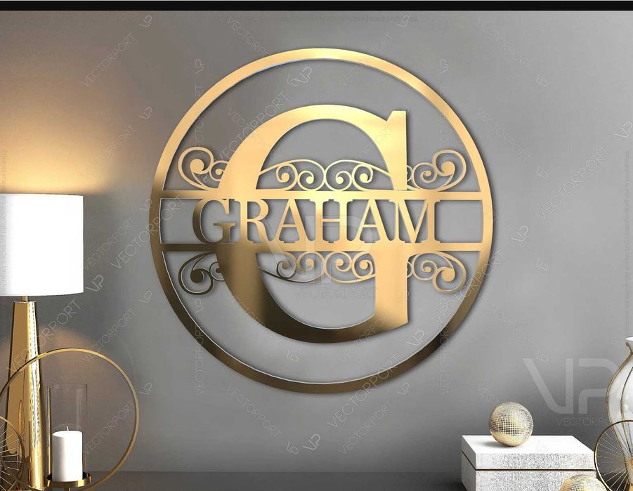 Nume, logo metalic CNC laser