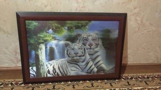 Картина тигры переливающая